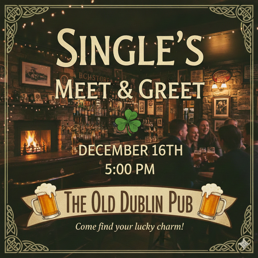  Single's Meet &amp; Greet at the Pub 