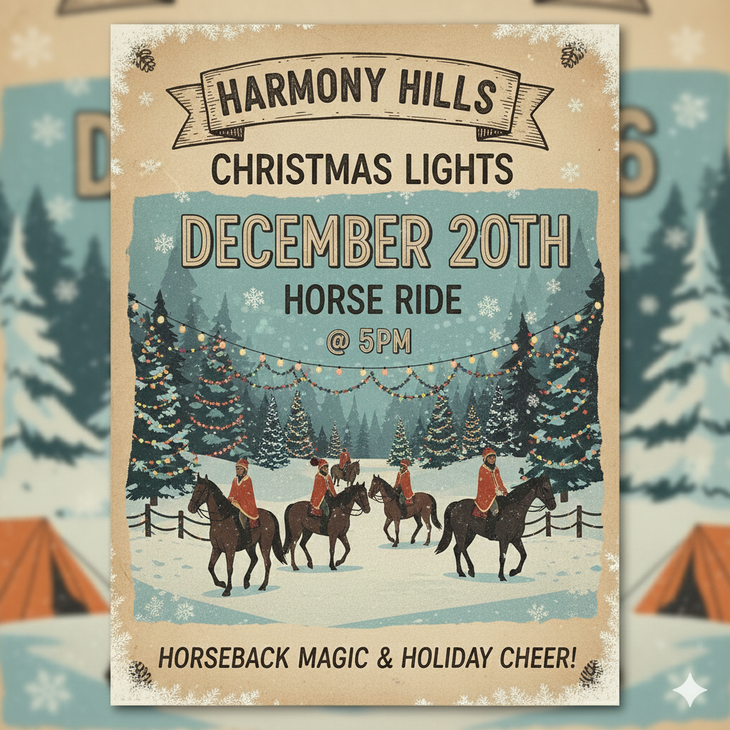 Christmas Light Horse Ride