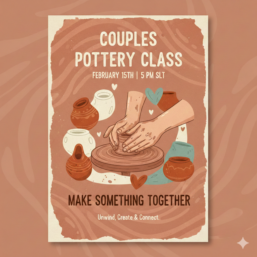 Couples Pottery Class