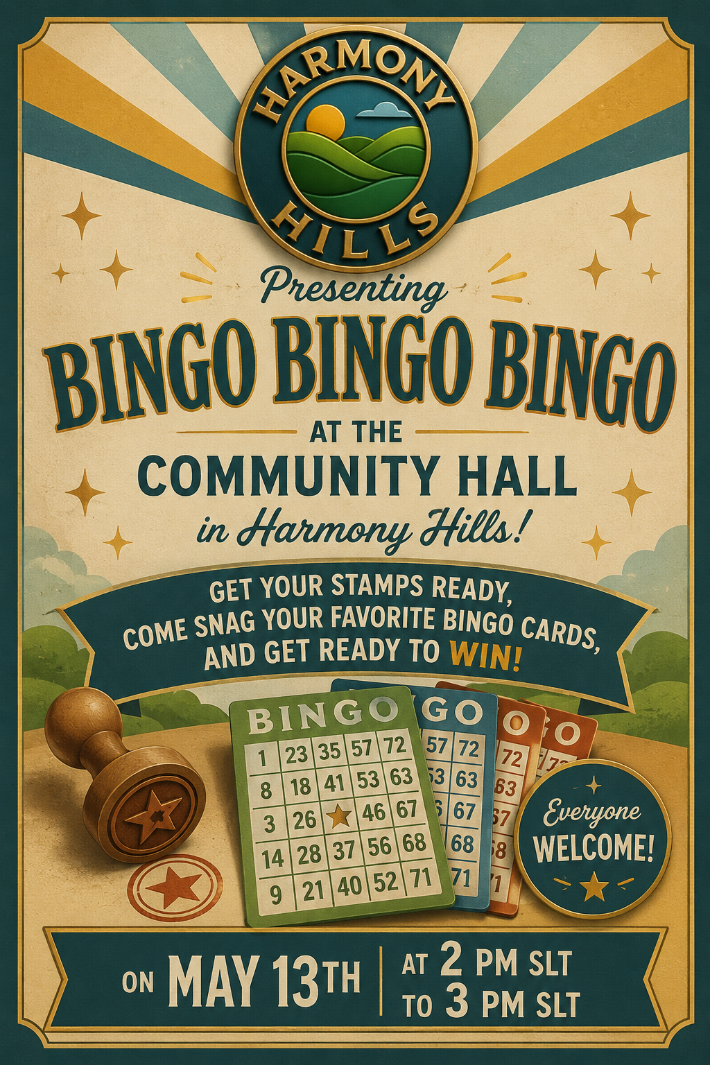 Harmony Hills Bingo