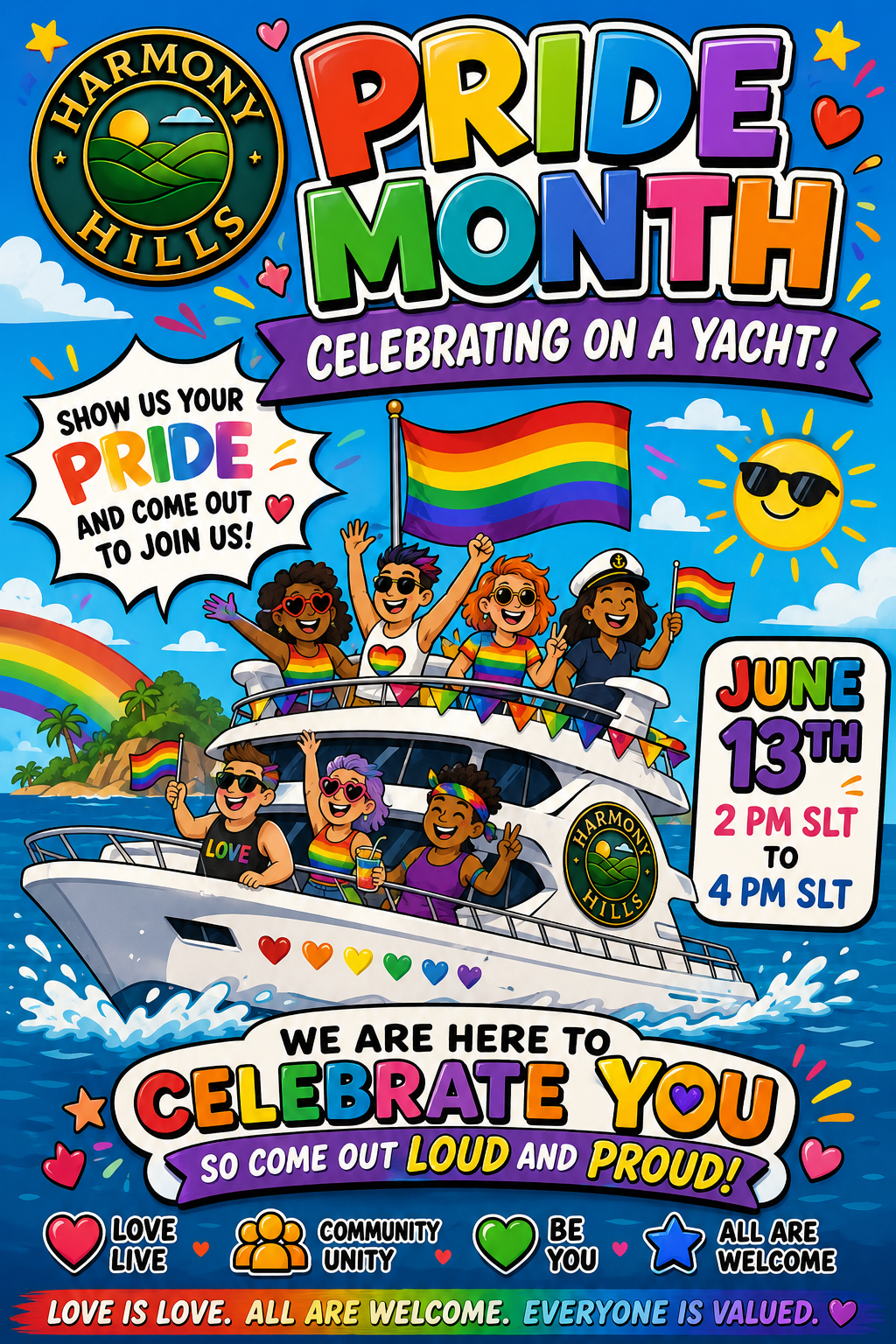 Celebrate Pride Month with Yacht Party
