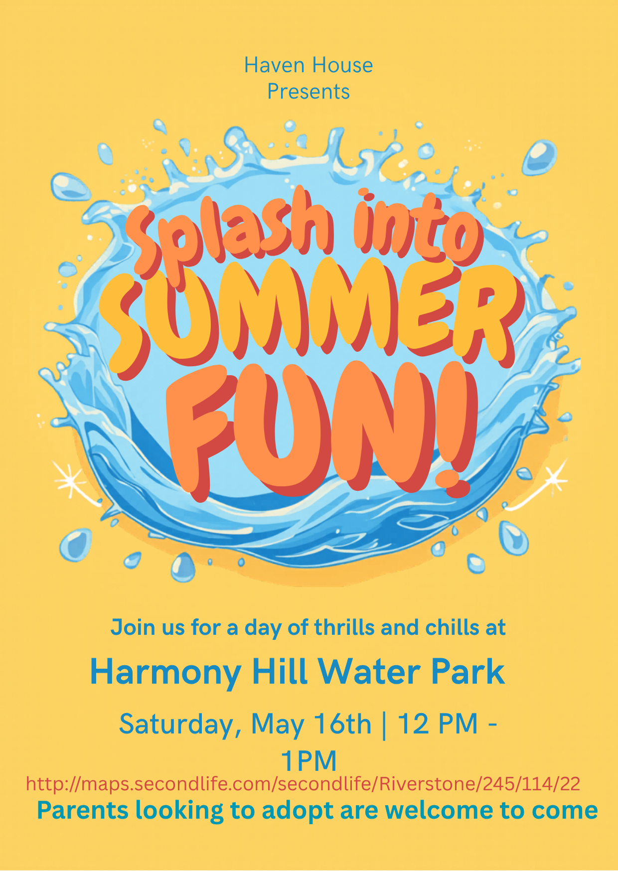 Splash into Summer Fun @ Haven House