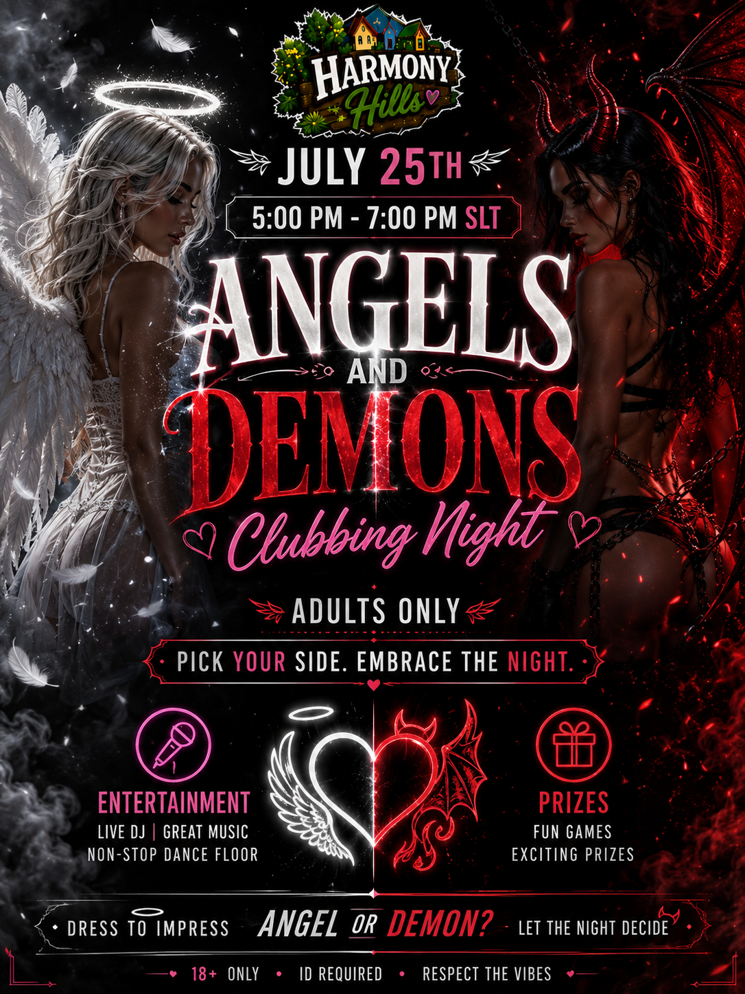 Club Night ( Adult) Angels &amp; Demons