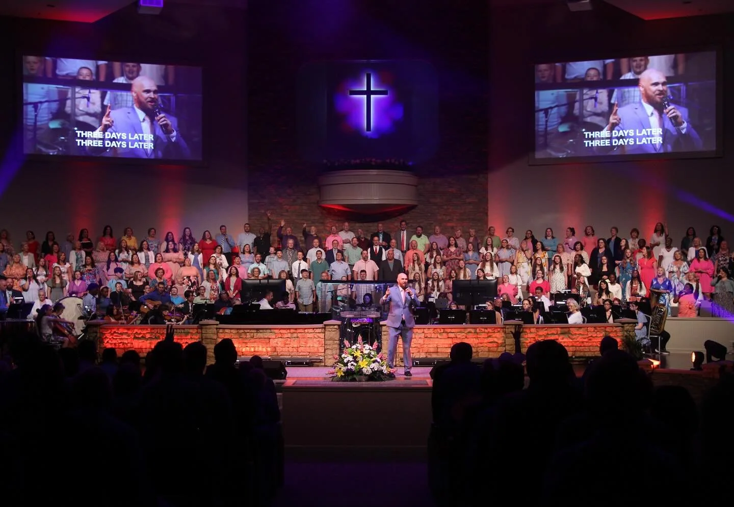 Church integration with projection and lighting