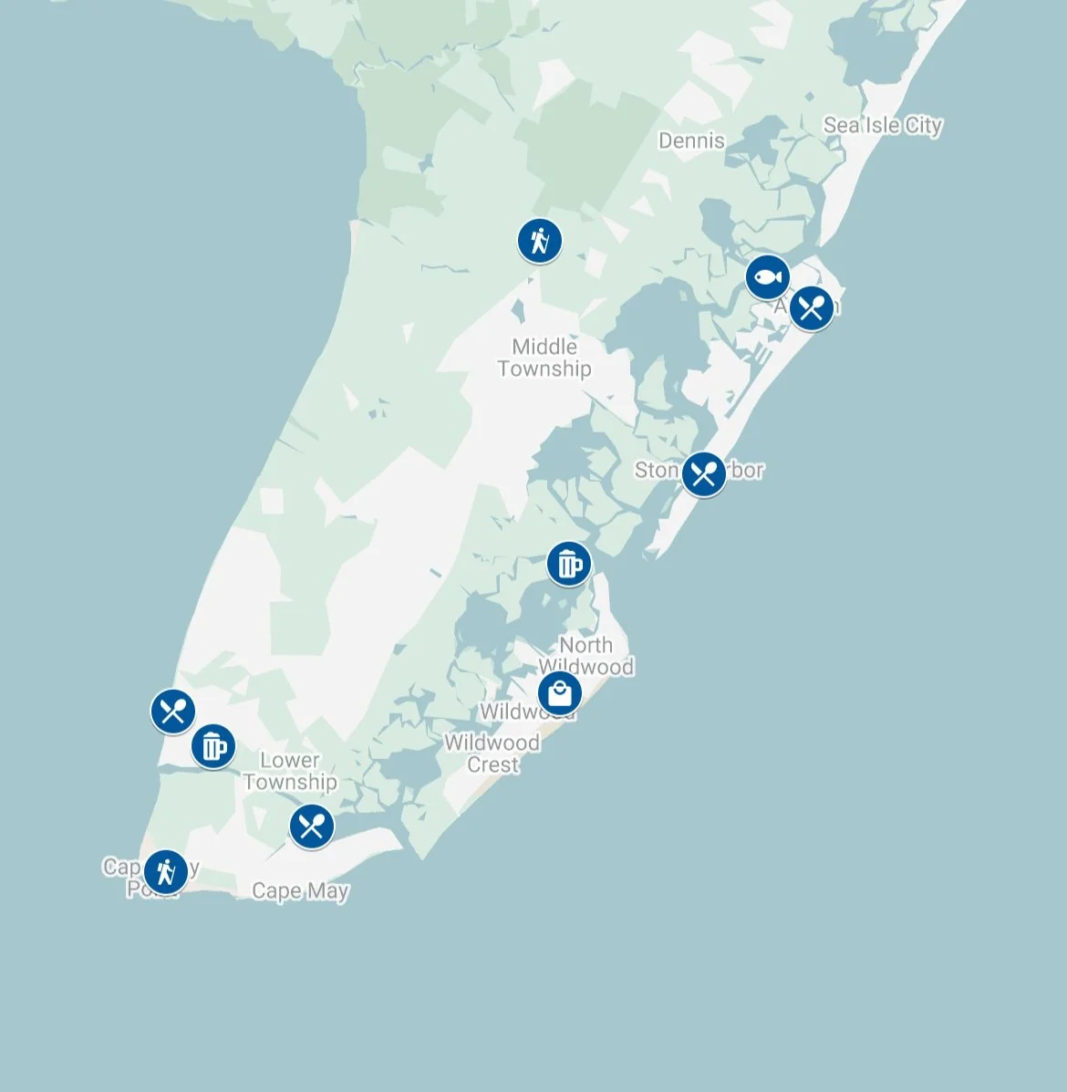 Google Map recommended attraction locations