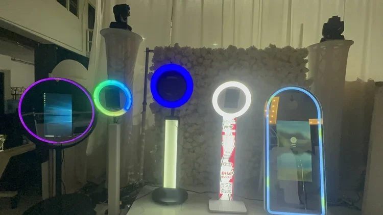 Wide variety of over 10 photo booth options, including sleek modern designs and interactive features for all event types.