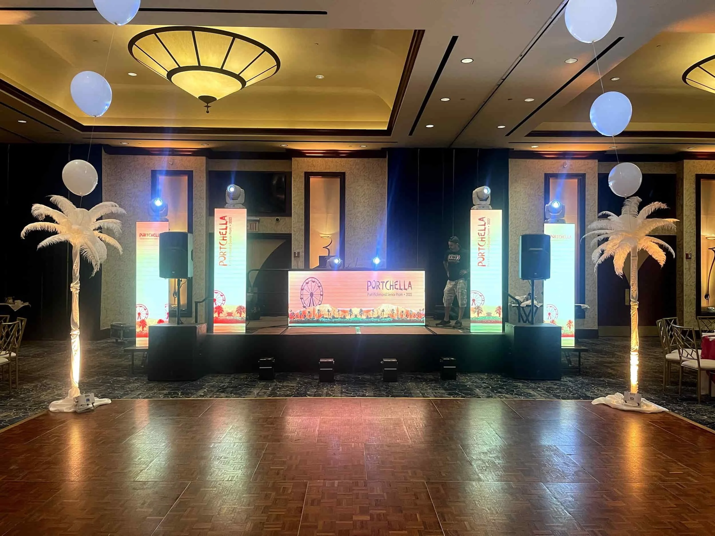 prom video wall rental