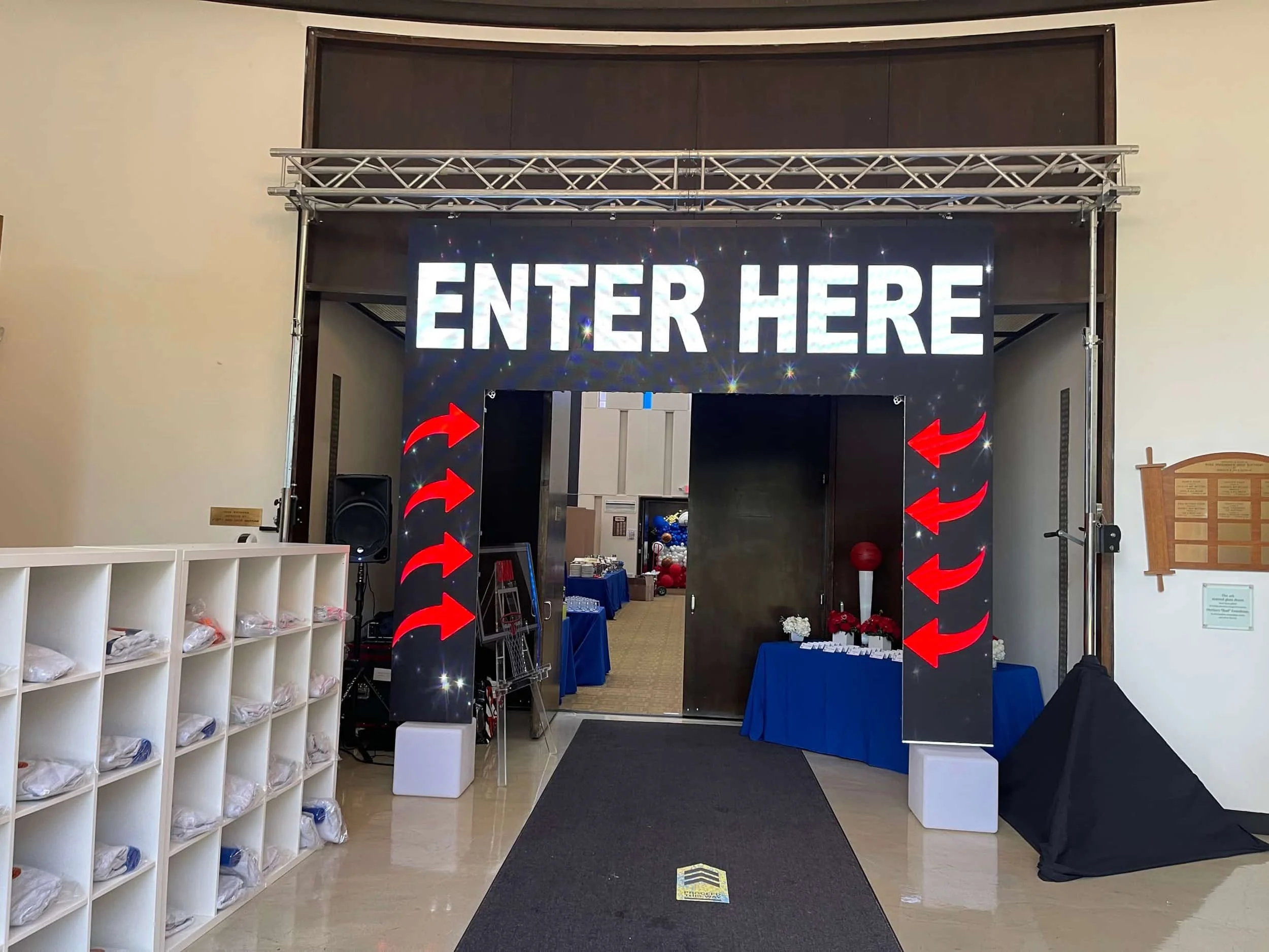 bar mitzvah Video wall rental