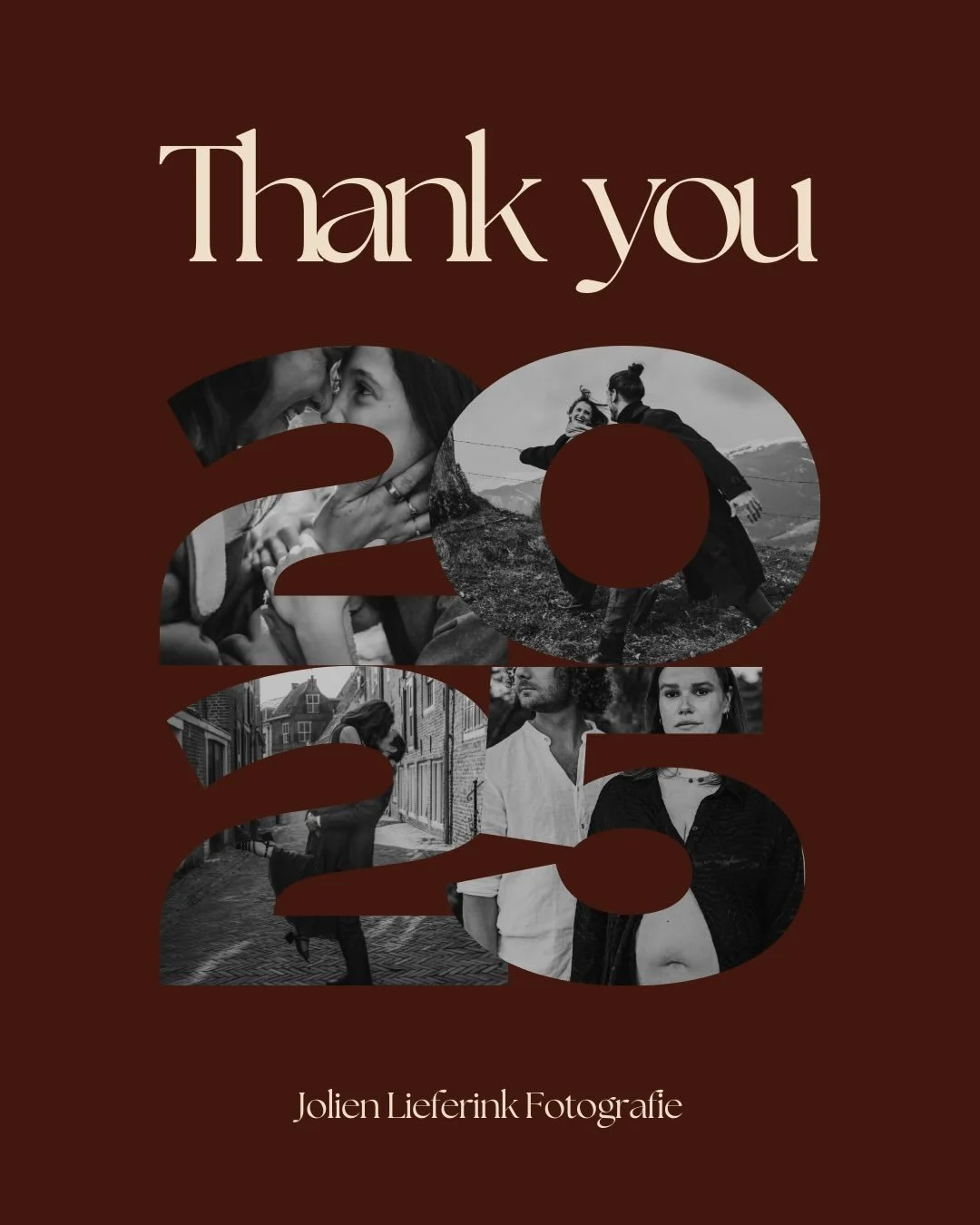 Bedankt voor alle babybuiken, gezinnen, bedrijven, powervrouwen, families, feesten en bruidsparen die ik op de foto heb mogen zetten! Op naar 2026! ✨