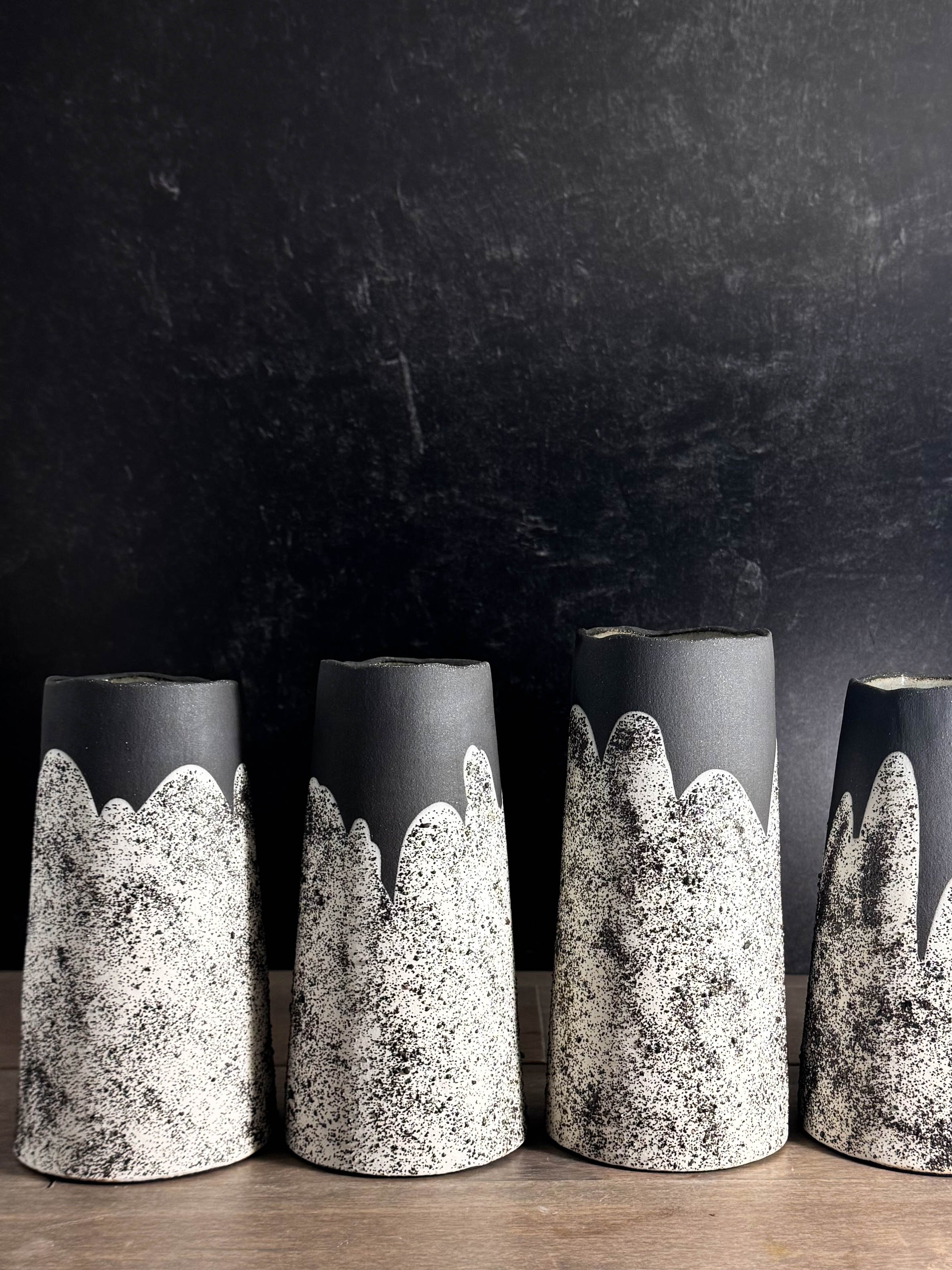 2025, 7.5h x 2.5w, thrown, slips and lava ash