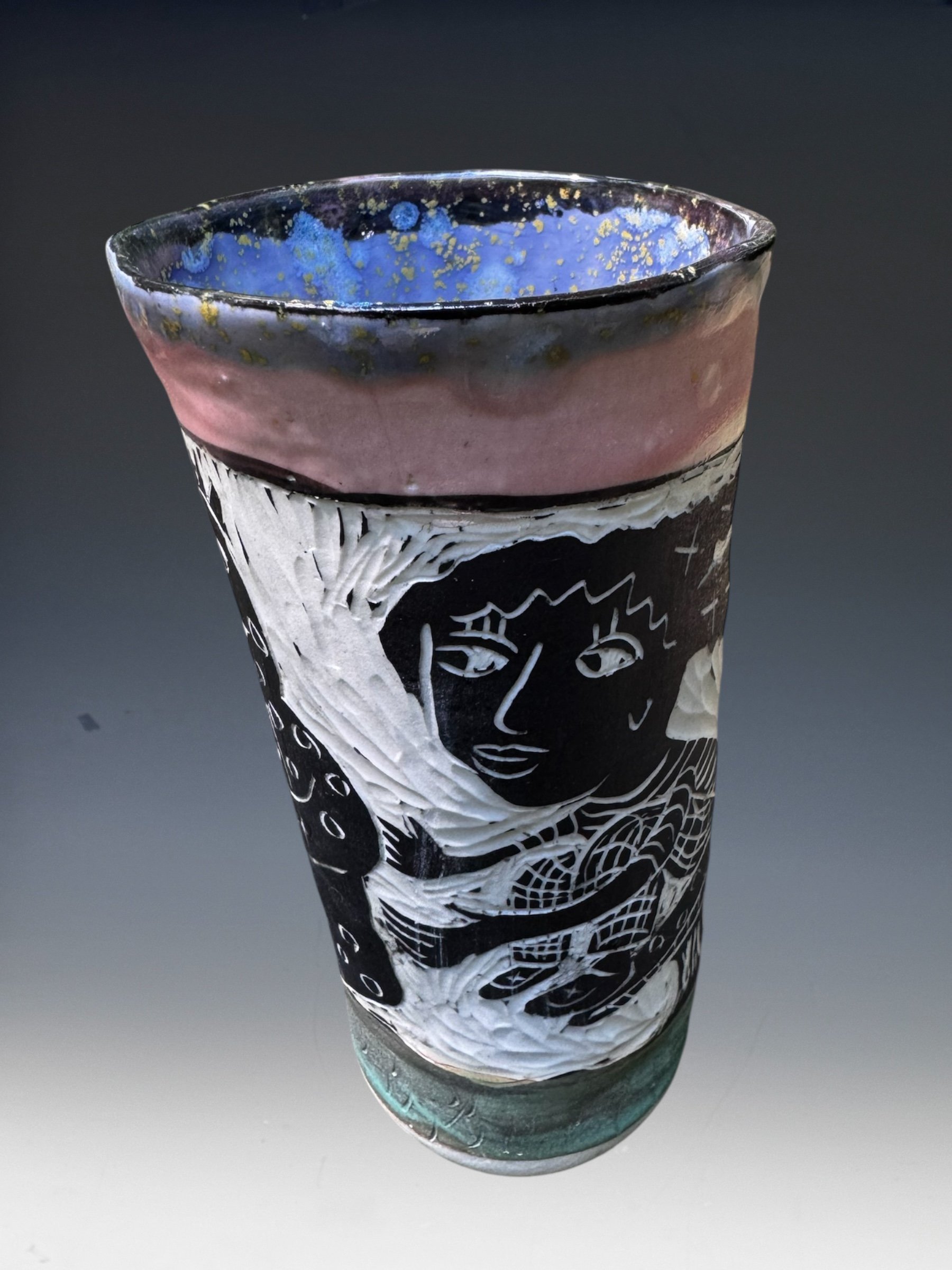 Medium porcelain cup or vase.