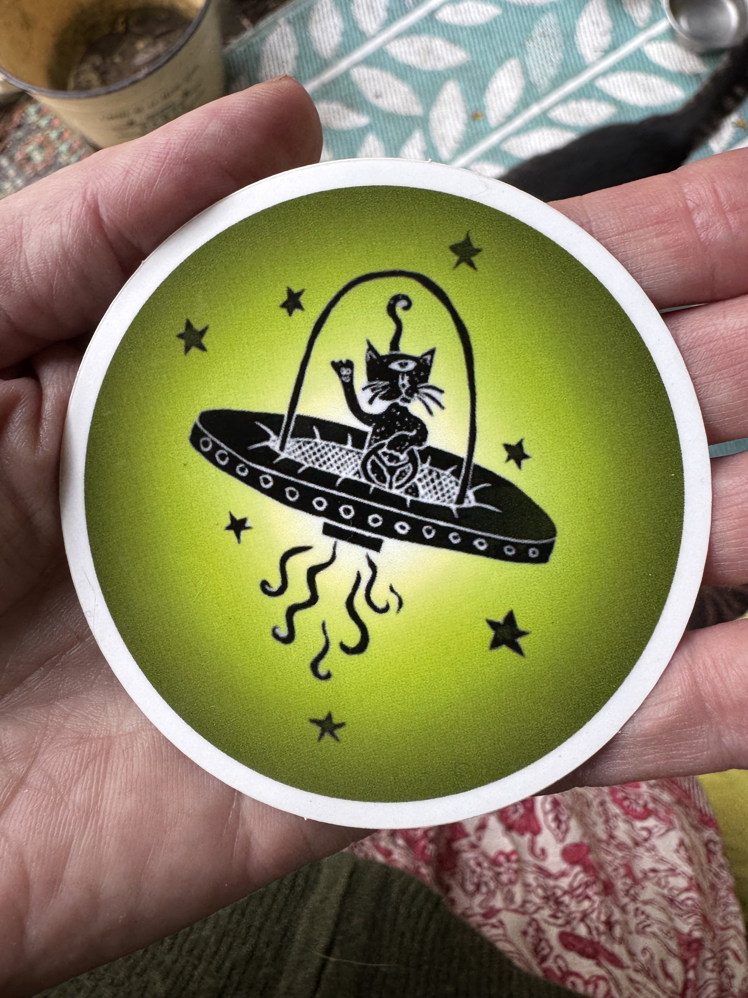 Alien Cat Sticker