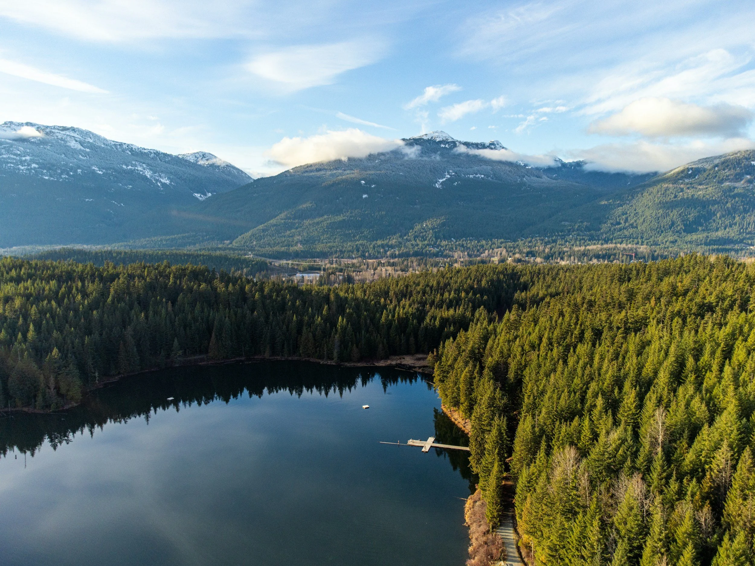 drone aerial photo of shoreline