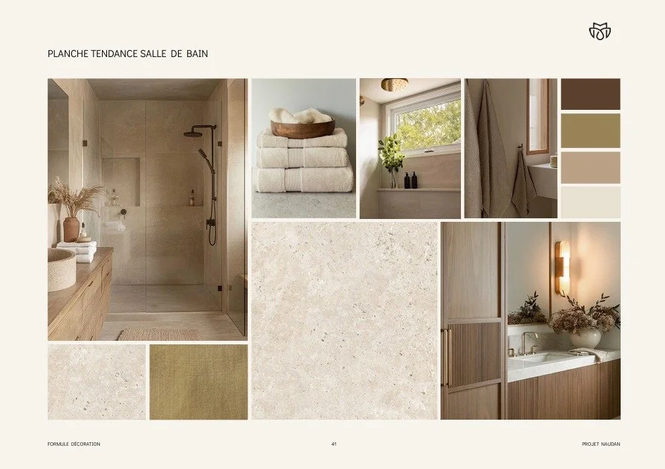 &bull; Projet Naudan &bull;

Planche tendance de la salle de bain du rez-de-chauss&eacute;e : une atmosph&egrave;re &agrave; la fois &eacute;pur&eacute;e, &eacute;l&eacute;gante et subtilement luxueuse. ✨