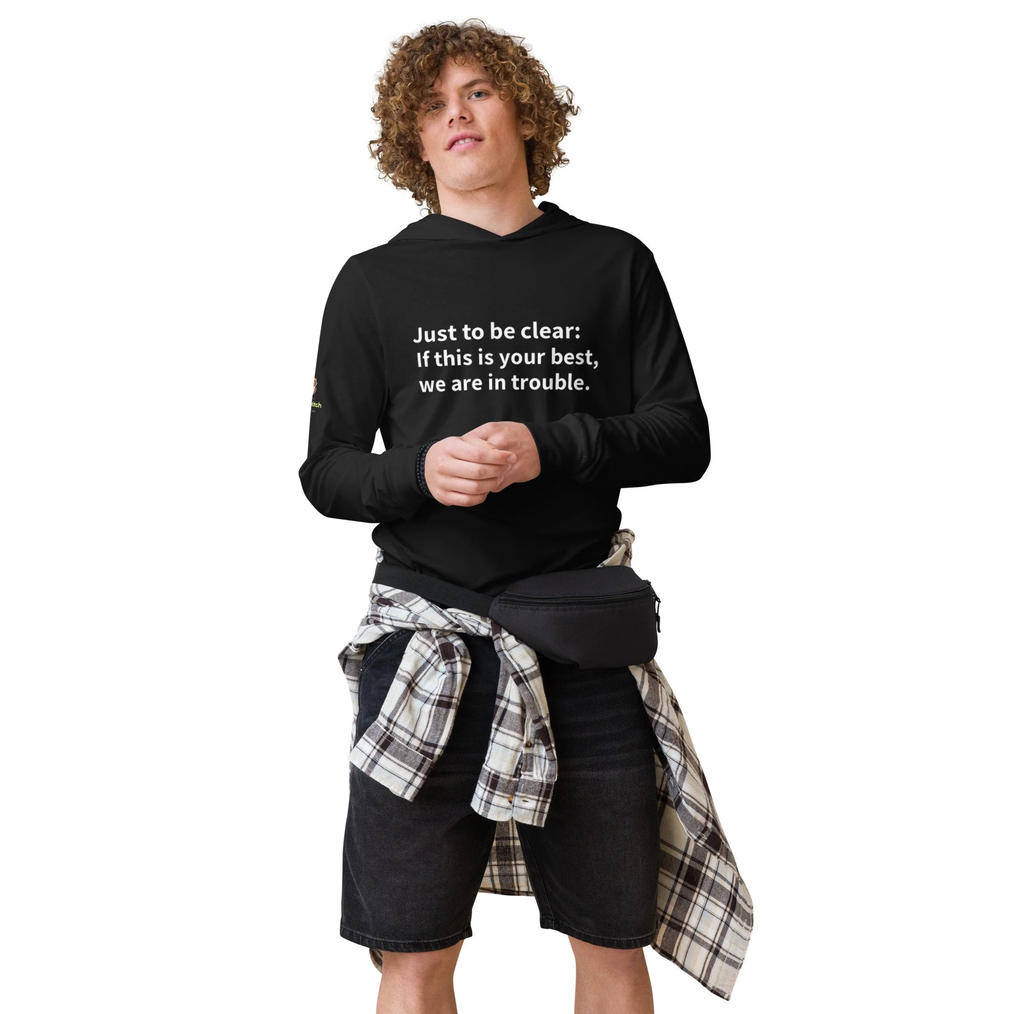Just to be clear (Men's Lightweight Hoodie Tee)