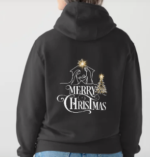 Adult Black Hoodie Nativity Tree Light.png