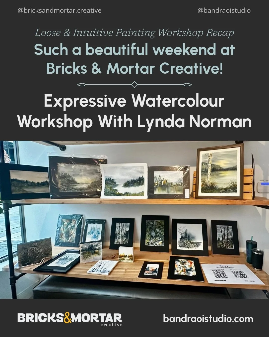 This weekend Bricks &amp; Mortar Creative was filled with artists exploring watercolour techniques, sharing ideas, and painting up a storm. The energy in the room was incredible and everyone left with new skills and plenty of inspiration.

We love se