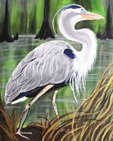 "Great Blue Heron" (SOLD)