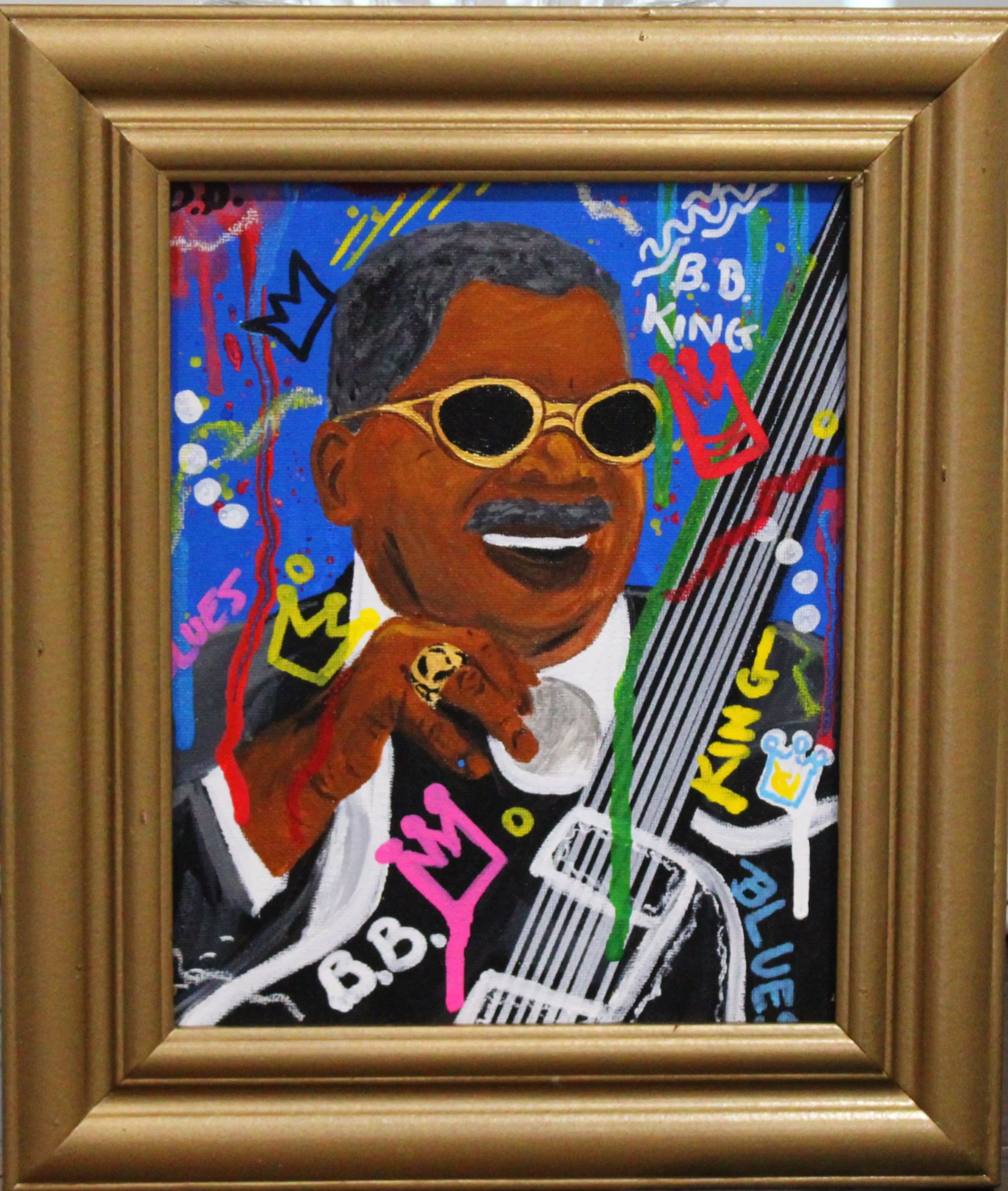Graffiti BB King framed edited.JPG