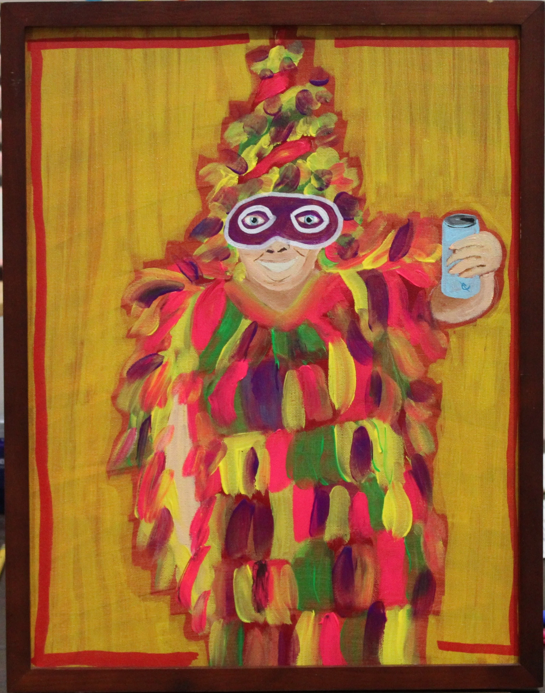 FRAMED Cajun Mardi Gras CAPUCHON CHEERS 2.JPG