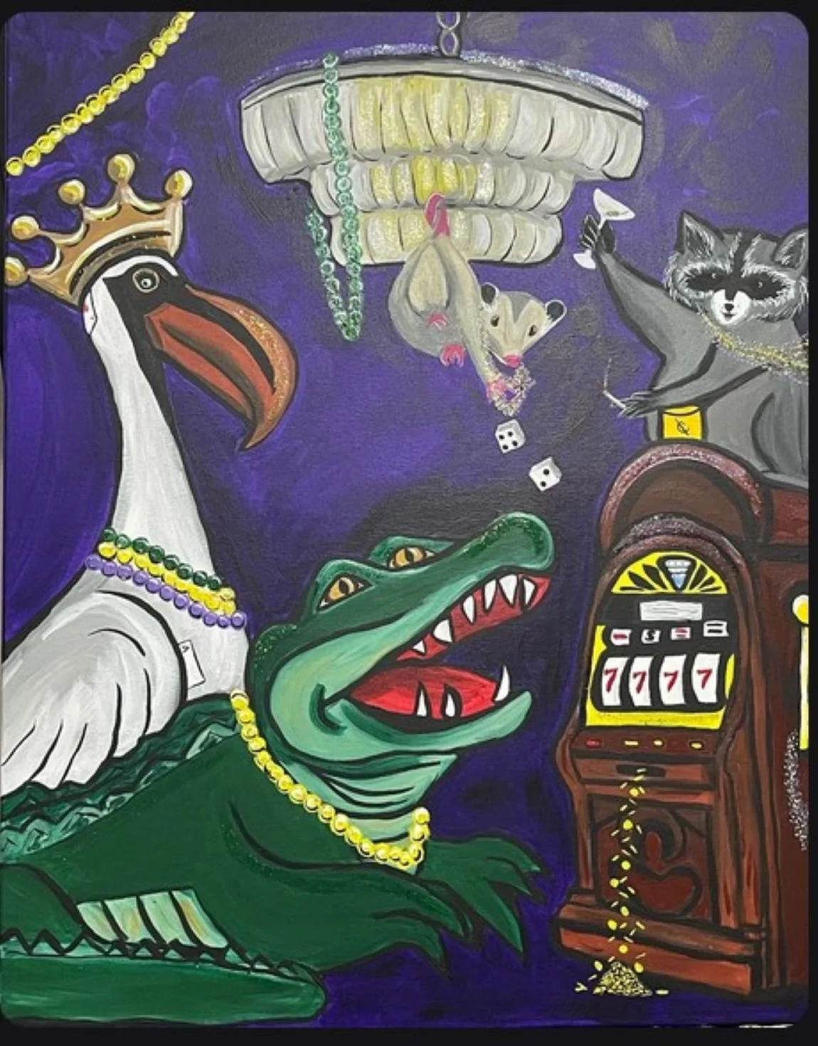 After Party at the Casino Unframed Print