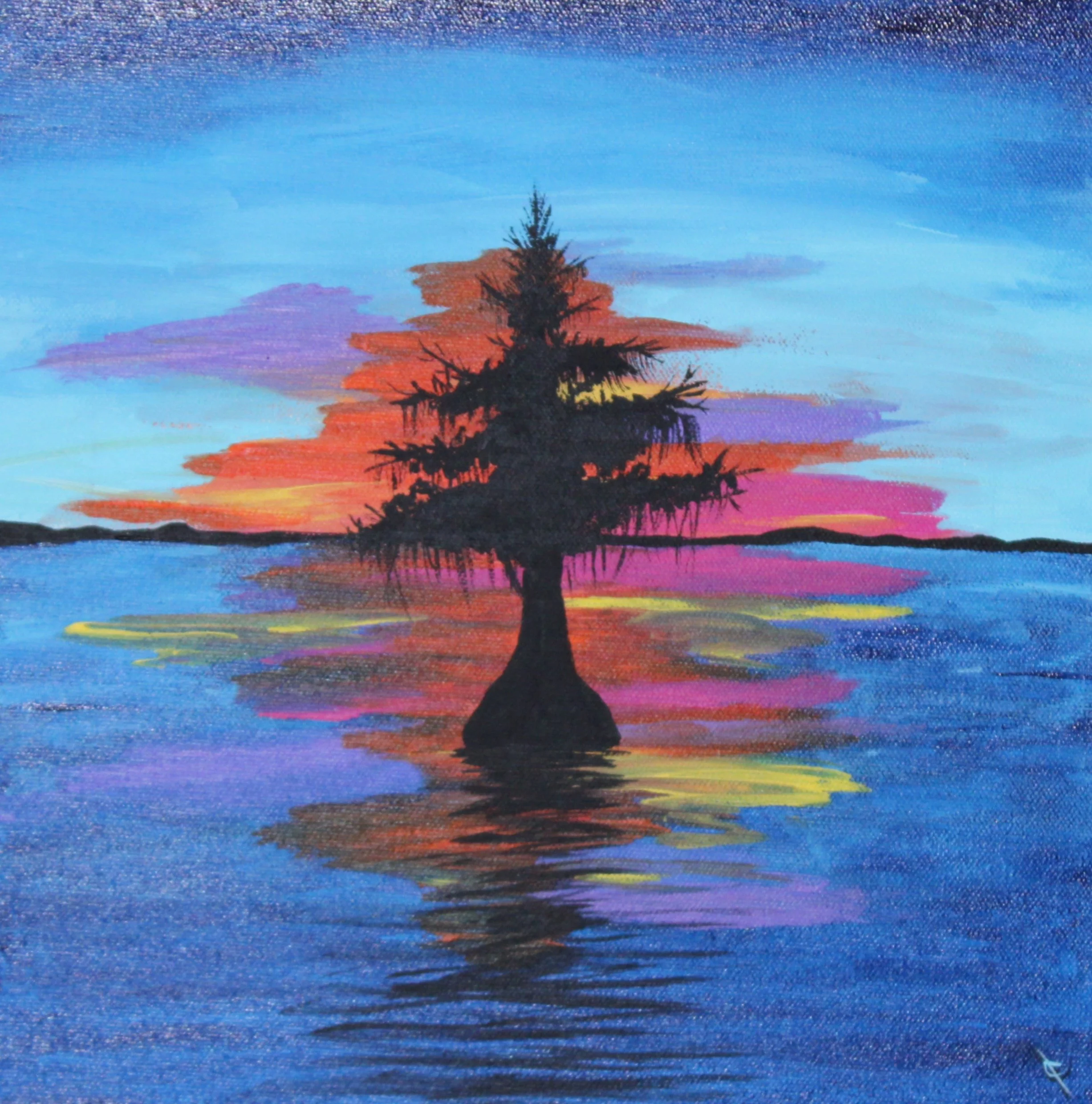 Bistineau Cypress Sunset - GLARE.JPG