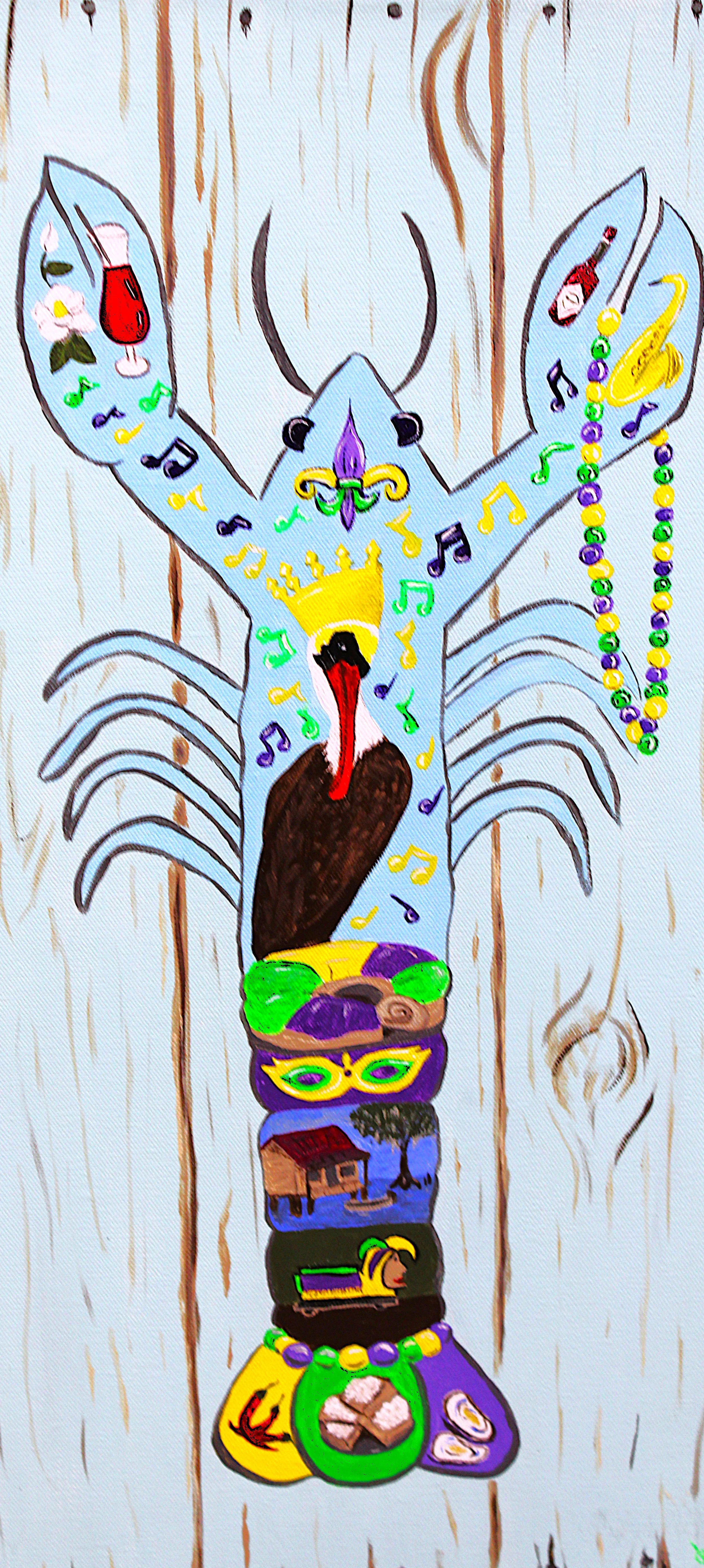 Mardi Gras Crawfish by Penny.JPG