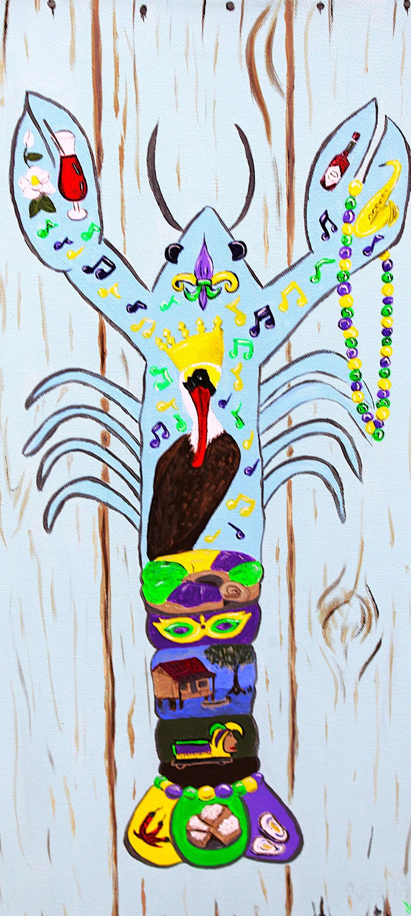 Mardi Gras Crawfish (SOLD)