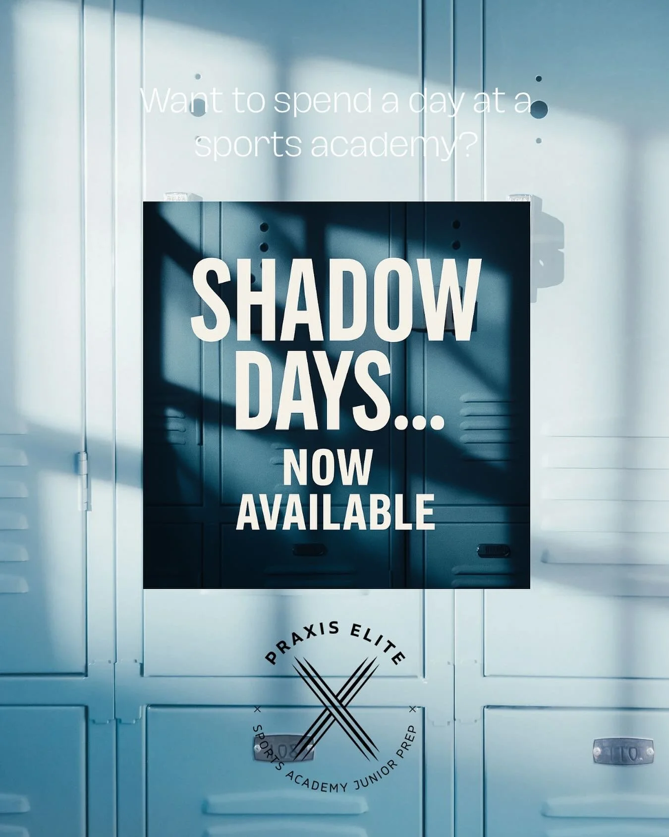 Wondering what a day is like at a private sports academy? Come find out!

We have limited Shadow Day opportunities available. Please visit us at praxiselite.com or DM here for more information! 

We&rsquo;d love to see you on our campus this winter!