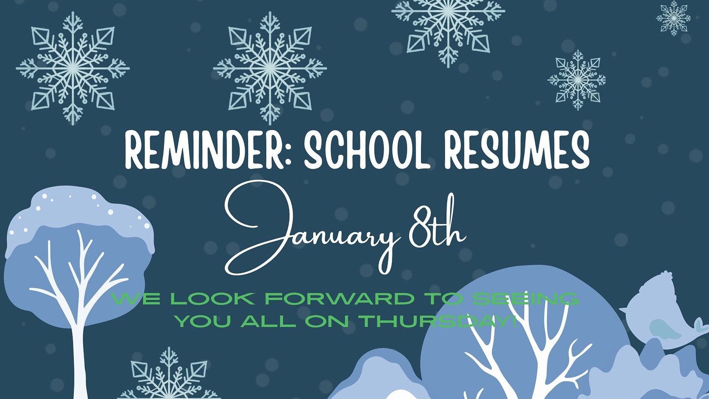 Friendly Reminder for our Praxis student athletes. We return from Winter Break on January 8th. 

We can&rsquo;t wait to welcome everyone back on Thursday!