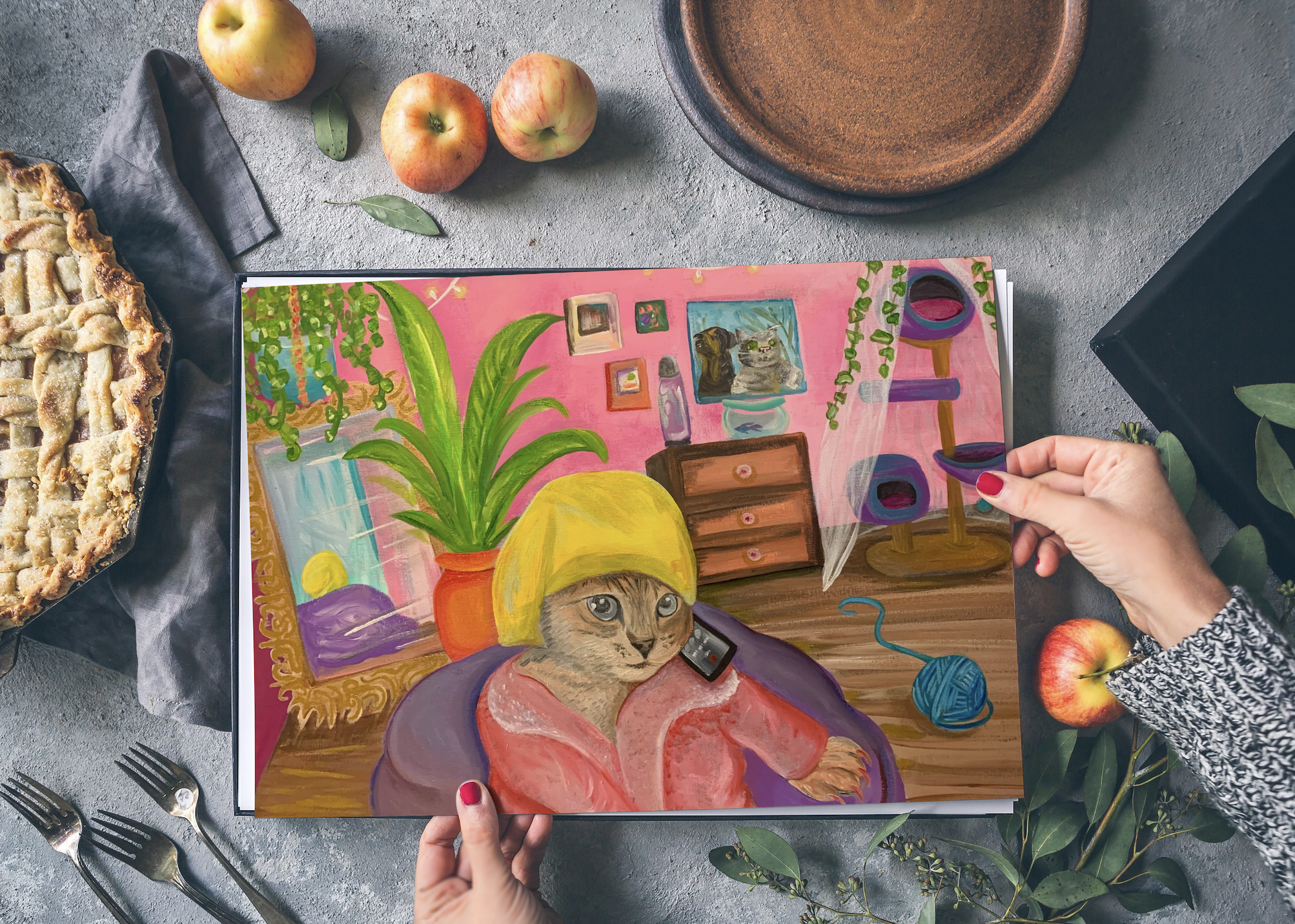 Pampered Pussycat 11x14 Print