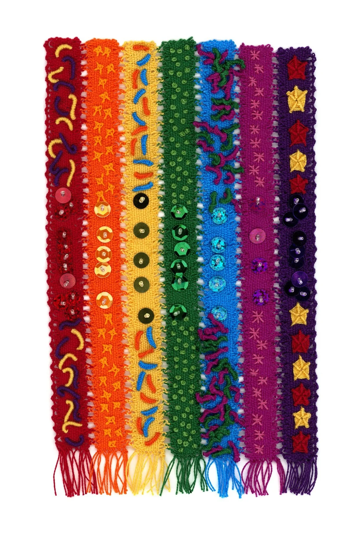 Wall hanging made as part of my rainbow series