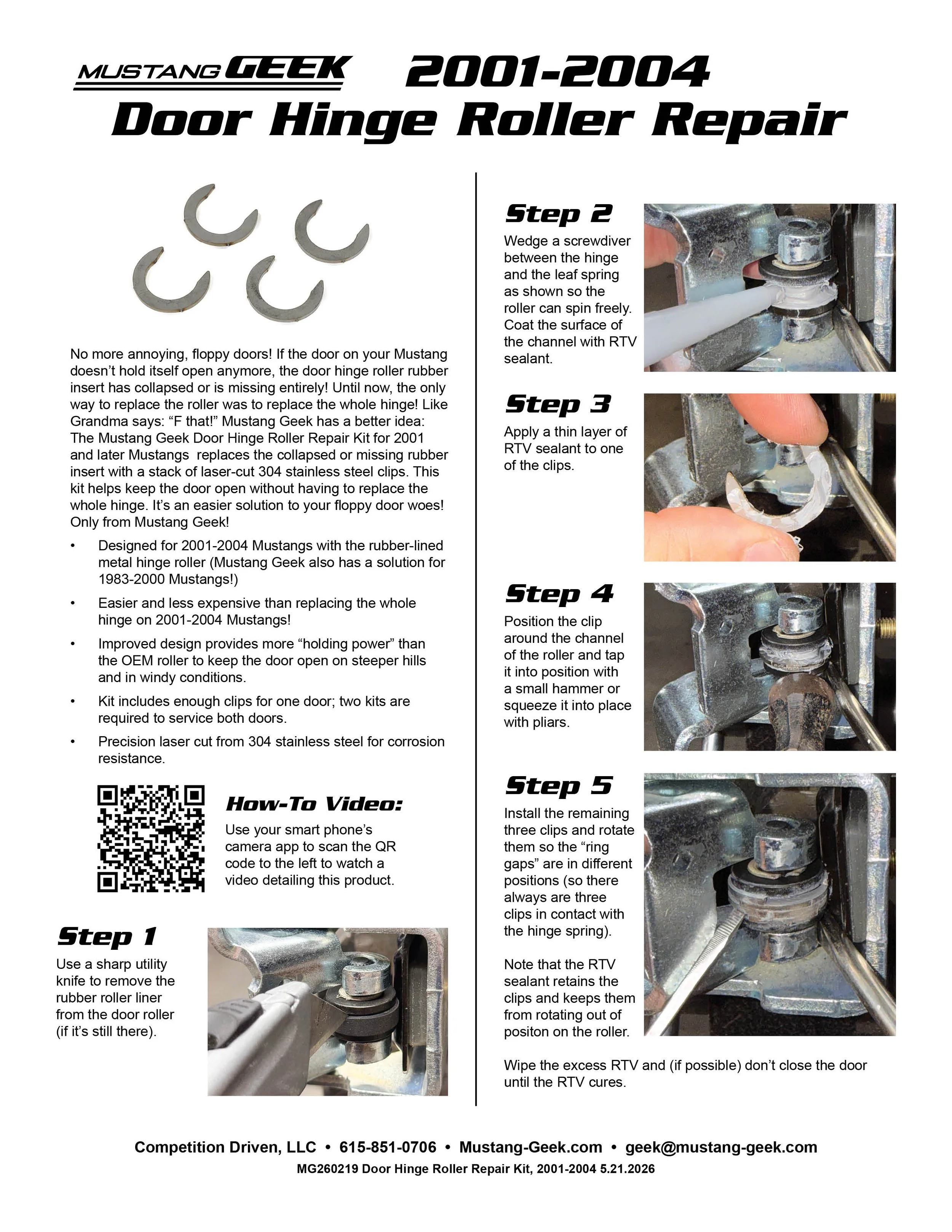 MG260219 Door Hinge Roller Repair Kit, 2001-2004.jpg