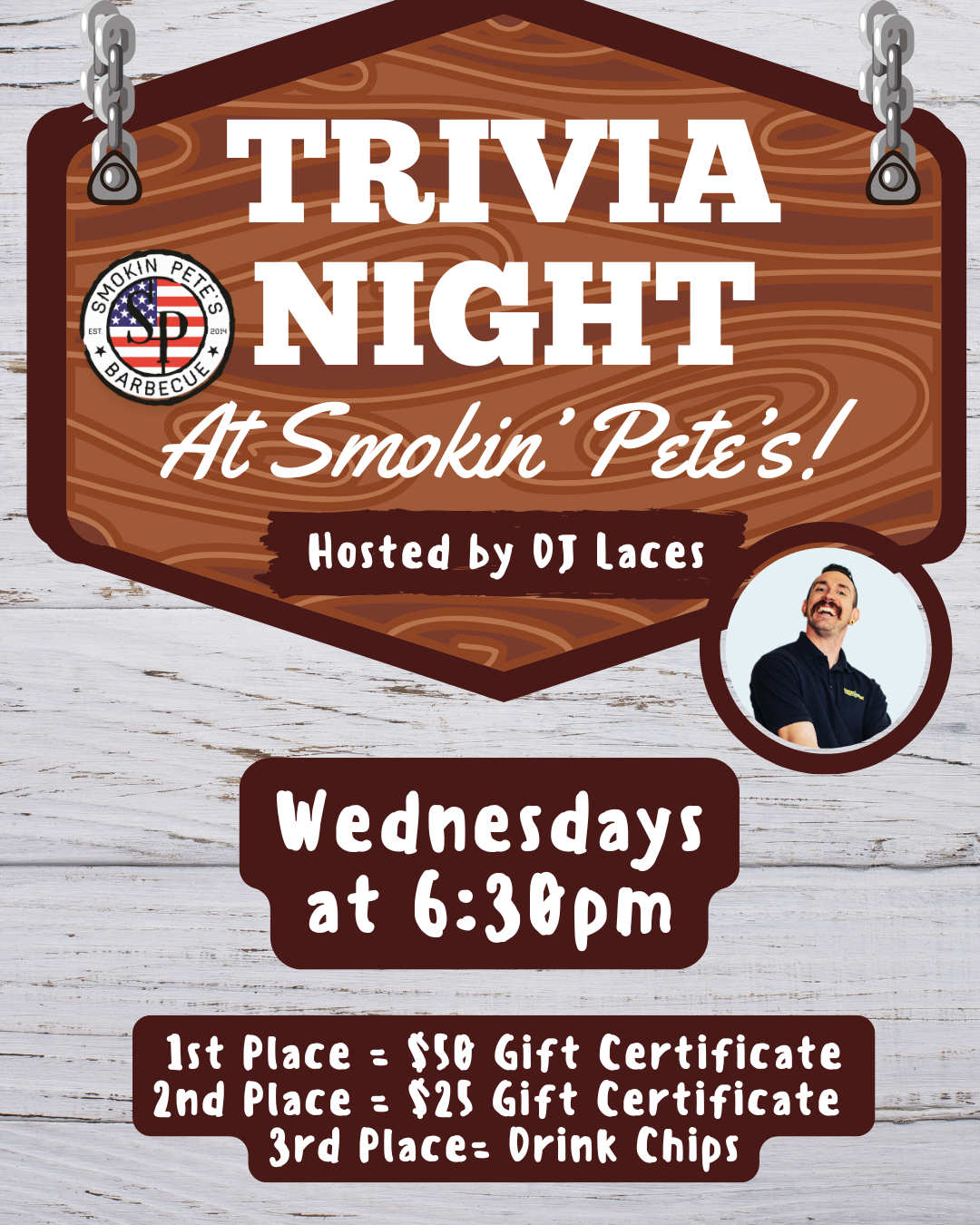 Weekly Trivia at Smokin' Pete's