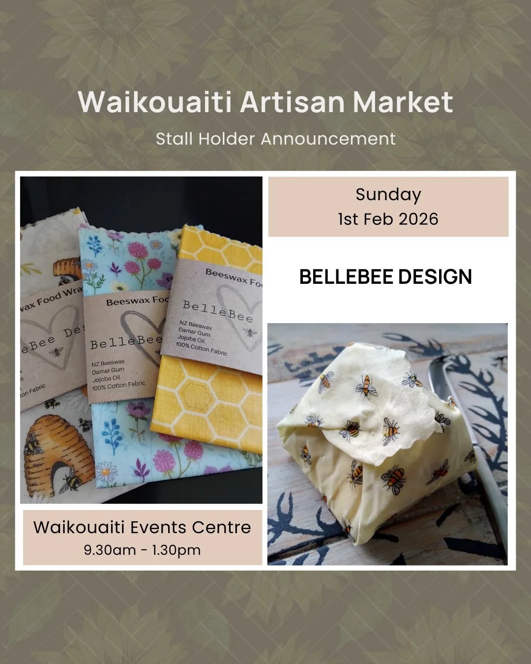 ✨ Stall Announcement &ndash; @bellebeedesign_nz ✨