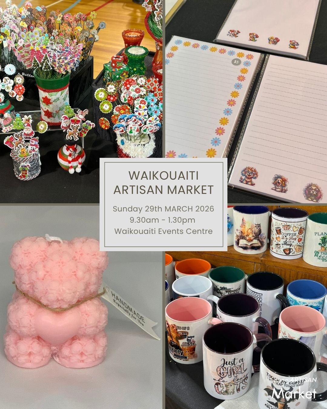 One week to go.

Handmade goods, great coffee, and a BBQ supporting Karitane School's mission to plant 150 trees for their 150th Jubilee. 

Sunday 29 March, Waikouaiti Events Centre, 9.30am to 1.30pm.

#OtagoArtisanMarkets #Waikouaiti #ShopLocal #Com