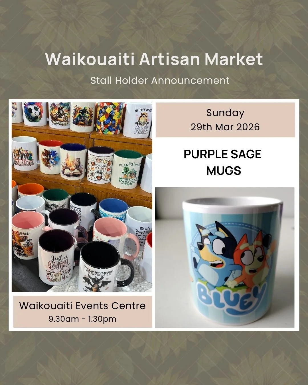 ✨ Stall Announcement &ndash; @sagepurple119 ✨

#waikouaitimarket #otagoartisanmarket #otagoartisans