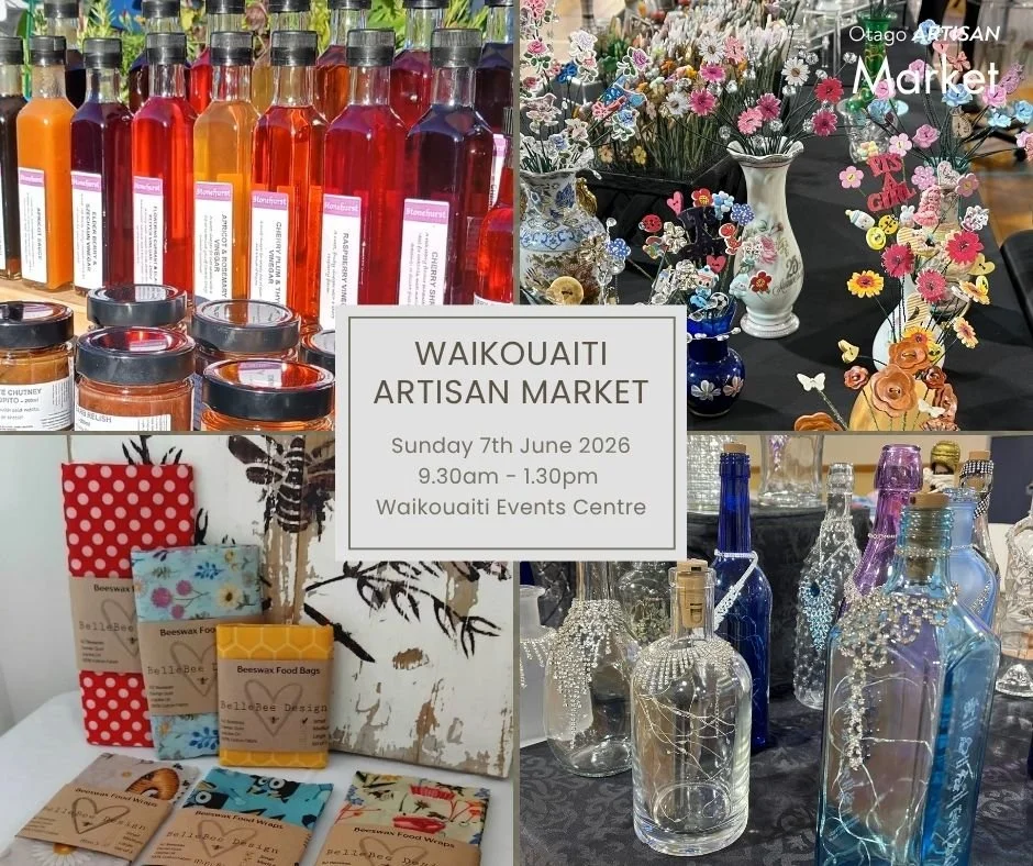 You don&rsquo;t need a reason to come, but this Sunday there are a few good ones.

The June market is on at the Waikouaiti Events Centre from 9.30am. Come for a browse, grab a coffee from Coffee &amp; Cones, and say hello. No shopping list needed. En