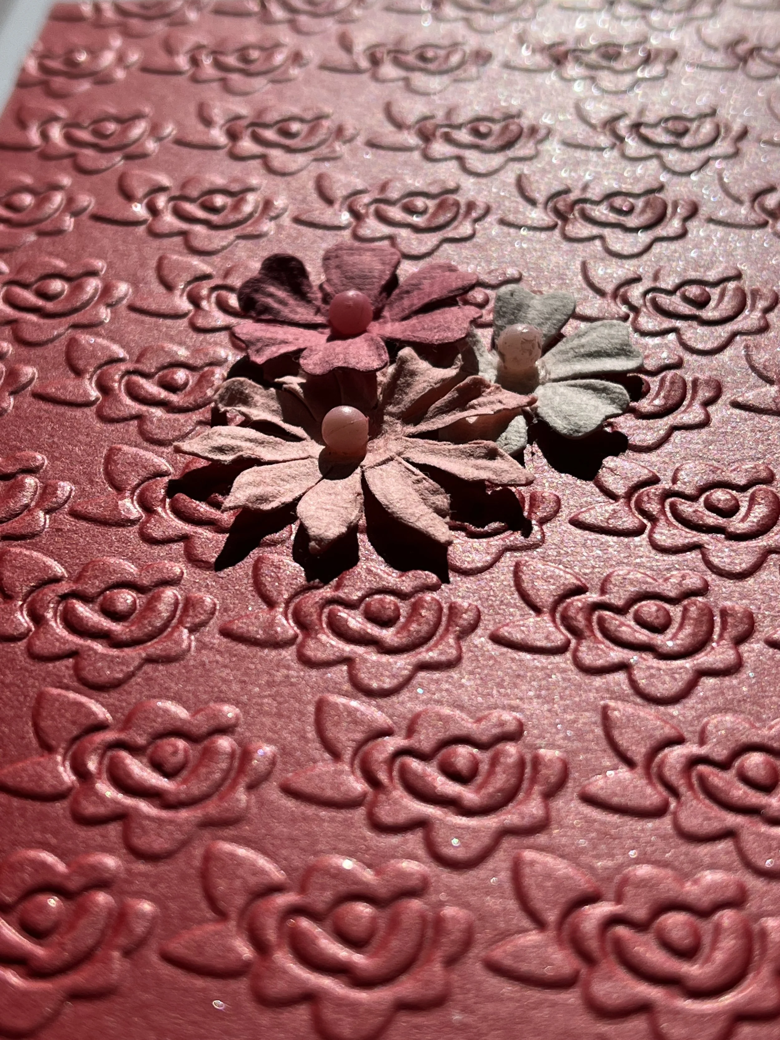 Embossed Floral Card – Handmade Design | Otago Artisan Market — Otago ...