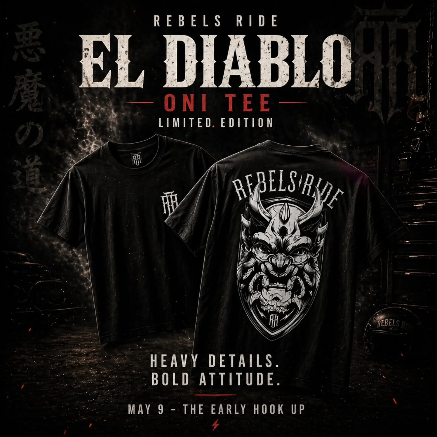EL DIABLO

The devil doesn&rsquo;t ask for attention&hellip; it takes it

May 9 &mdash; The Early Hook Up.

Limited pieces. No restocks.

#rebelsride #eldiablo #oni #limiteddrop #builtnotbought