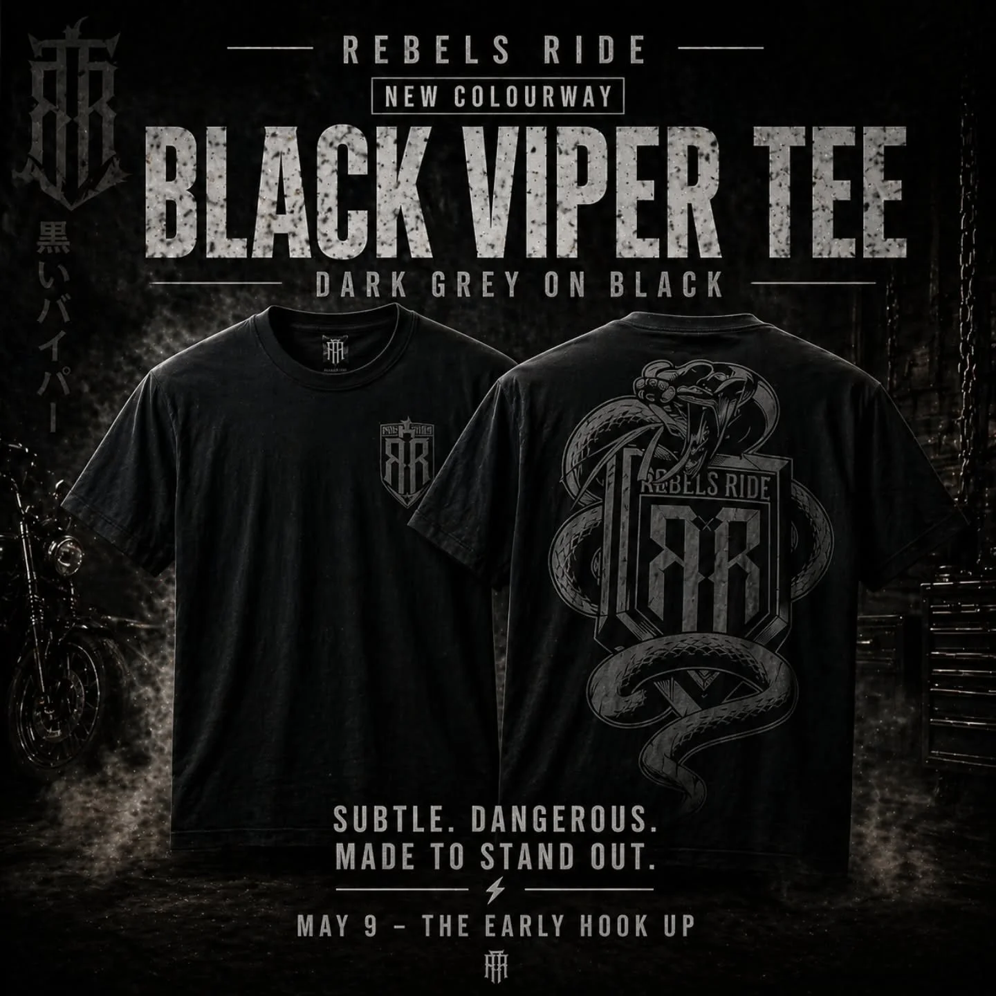 THE BLACK VIPER.

Stealth mode activated 

Minimal from a distance. Heavy in the details.

Limited release. No restocks.

Out now > www.rebelsride.com

#rebelsride #blackviper #bikelife #builtnotbought #harleydavidson