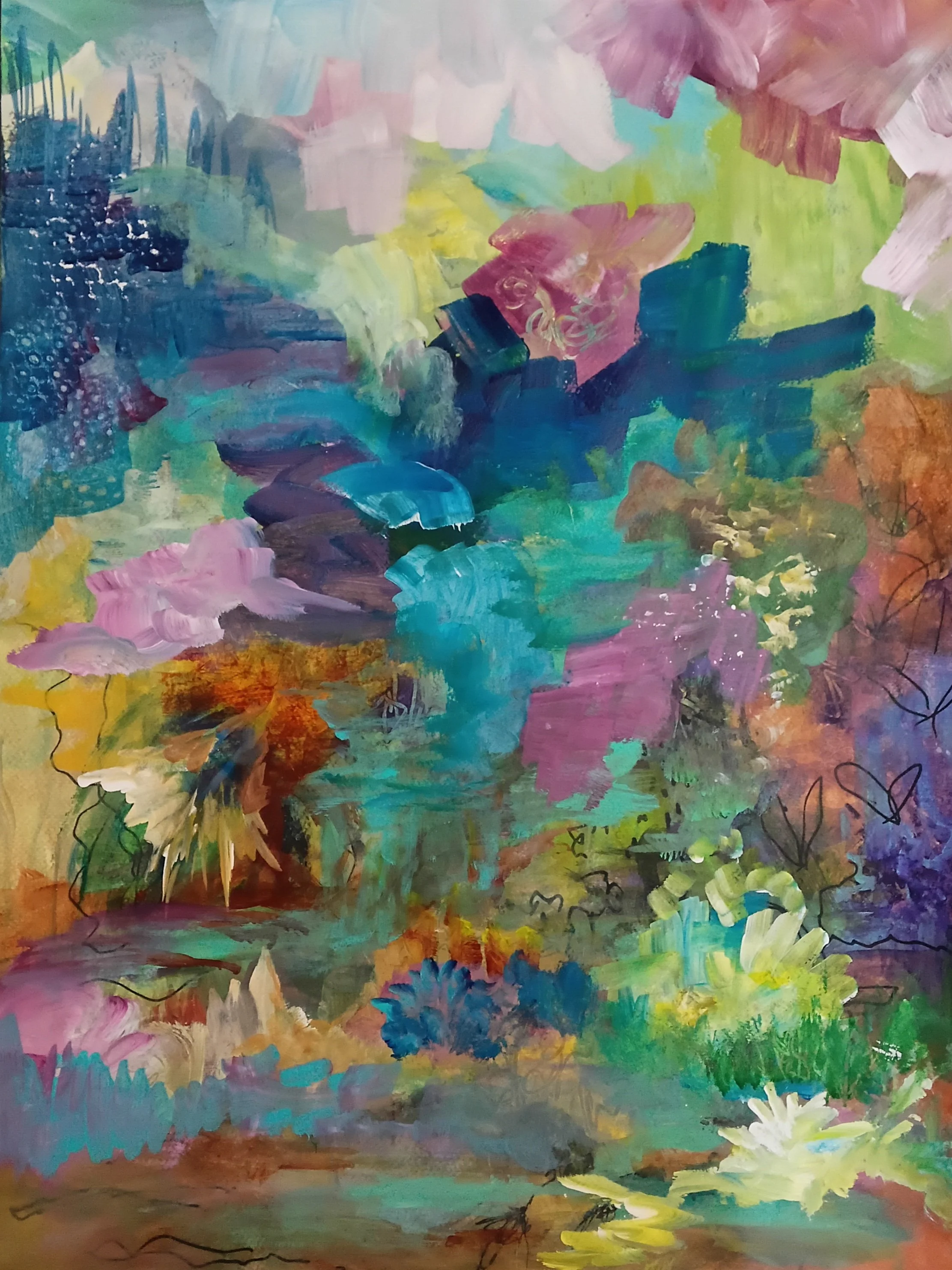 Mountain Aurora--18 x24 in.