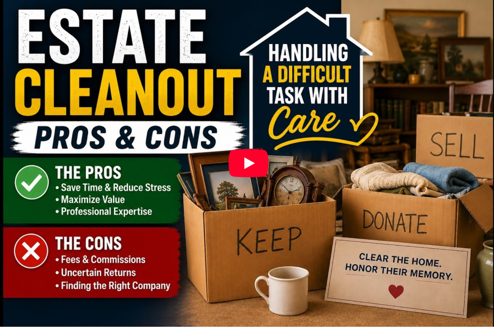 Clearing Out a Loved One’s Home | Estate Professionals vs DIY