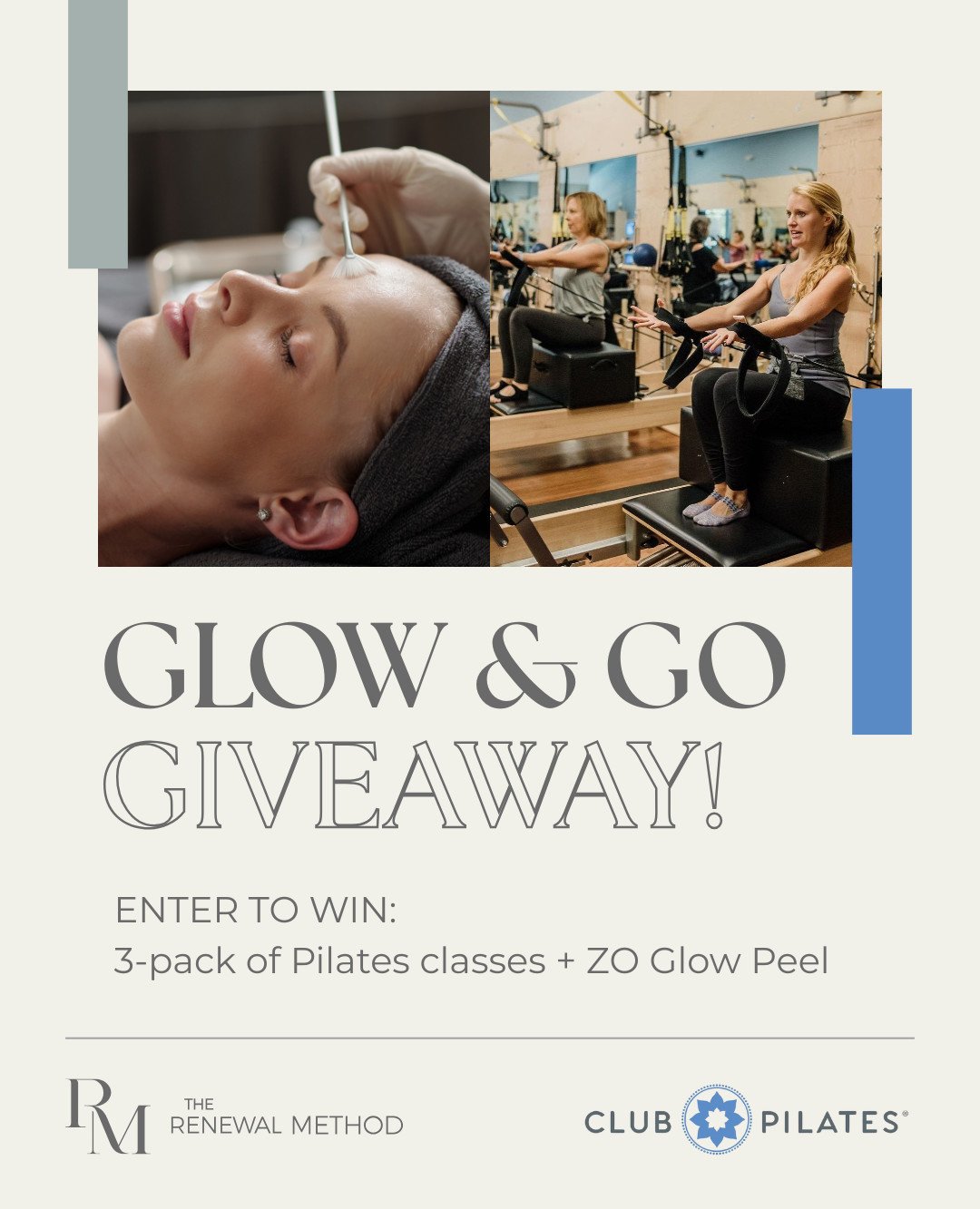 Summer&rsquo;s calling... tone up and glow up before your weekend plans, vacations and big events! ✨

🏆 Win a FREE 3-pack of @clubpilatesathens classes to sculpt your summer body, plus a ZO Glow Peel from @therenewalmethodathens for fresh, glowing s