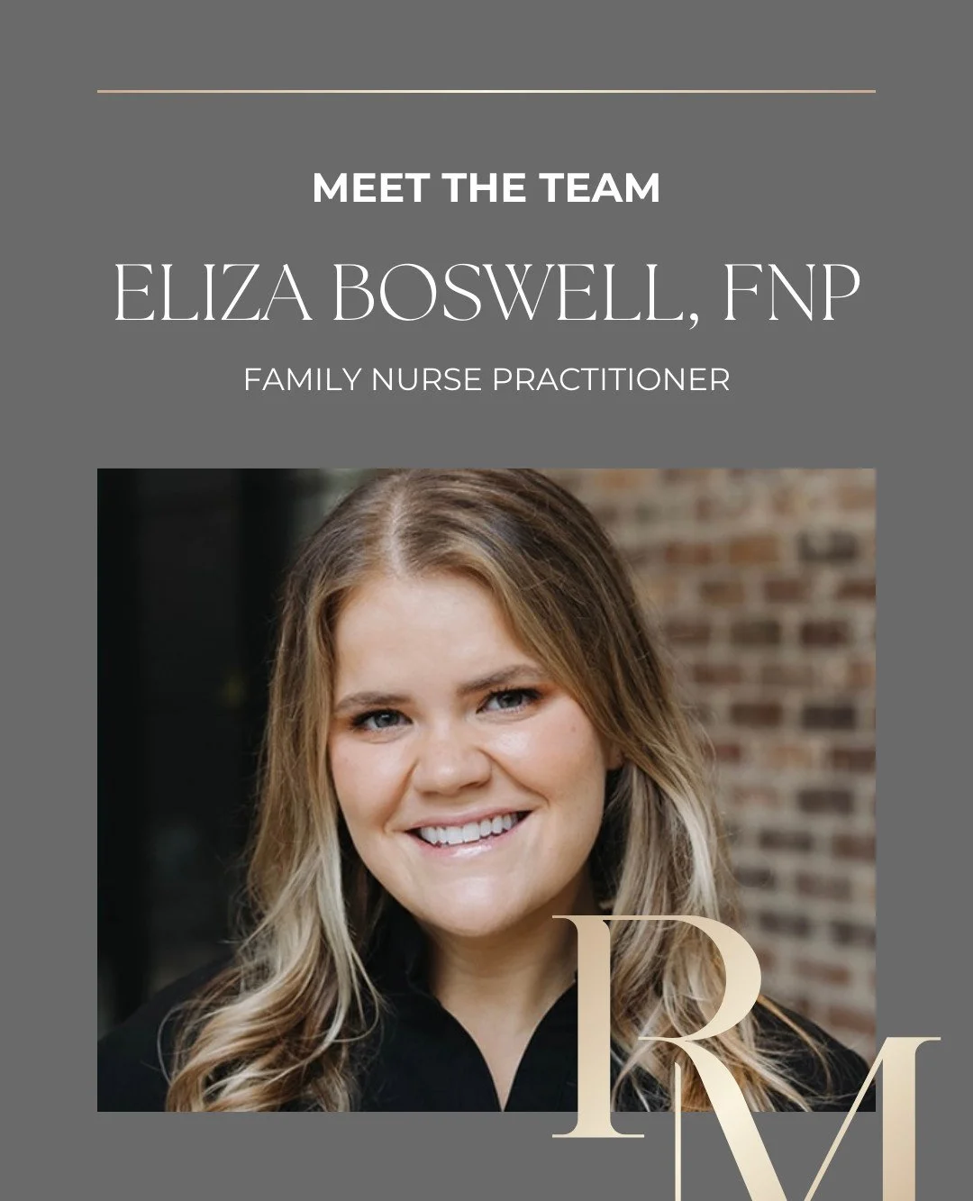 🌟 Meet Eliza Boswell, FNP, one of the friendly faces behind The Renewal Method and a true expert in helping clients feel confident in their own skin.

Eliza is a board-certified Family Nurse Practitioner and Athens native who specializes in natural,