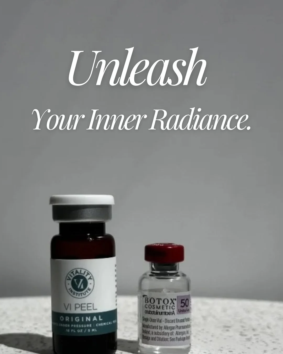 One Appointment. Superior Results.
ToxBooster&trade; combines a VI Peel&reg; treatment with neurotoxin for double the power-Stimulates collagen, corrects hyperpigmentation and sun damage while smoothing lines in one visit.

Why choose one when you ca