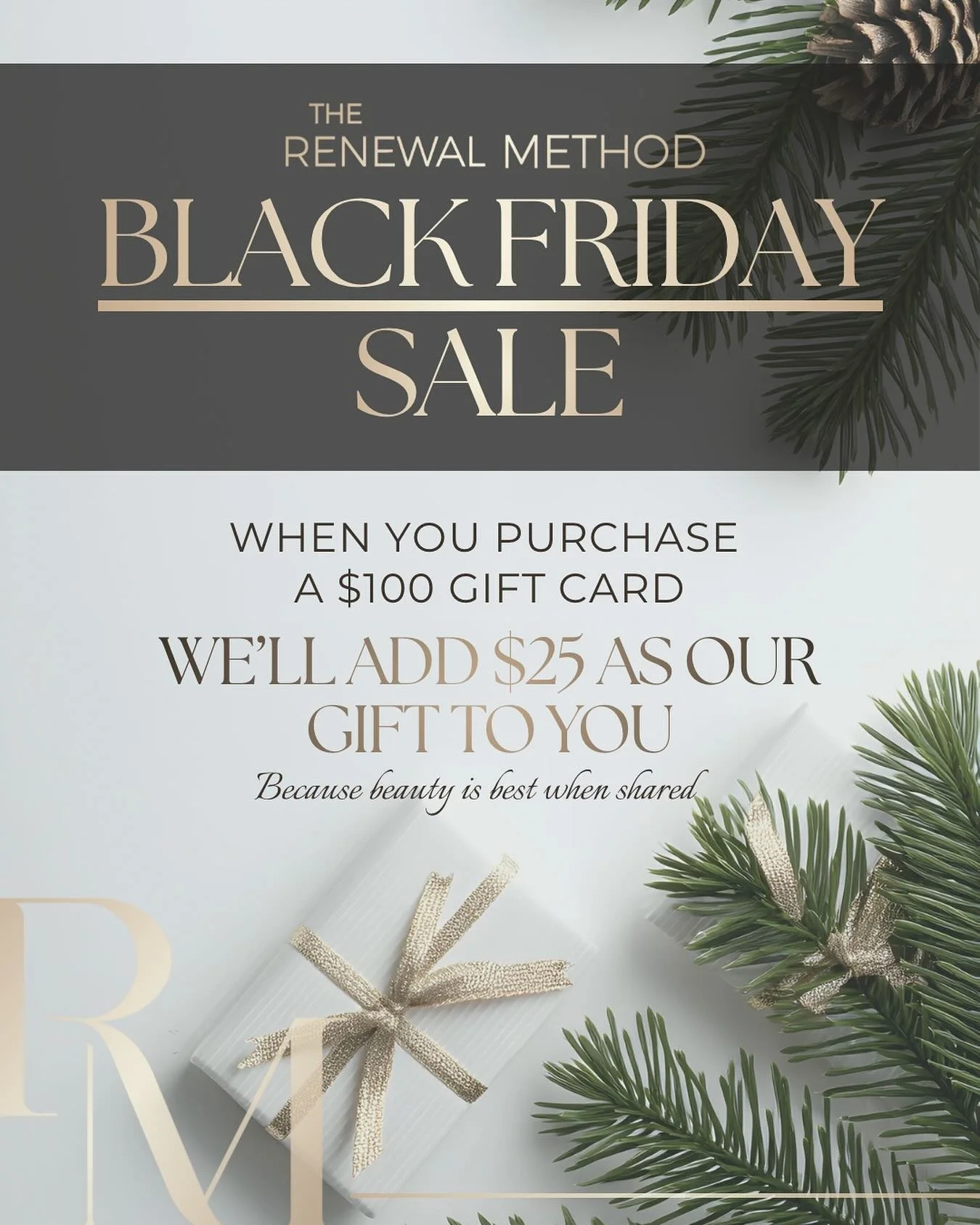 Black Friday Gift Card Sale is happening now!
Give the gift of beauty and confidence - when you buy a $100 gift card, get $25 on us!
+ Limit $1,000 total per person
Available November 17th - December 1st
Perfect for glowing skin, self-care, or holida