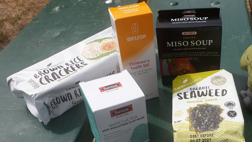 Different types of seaweed products