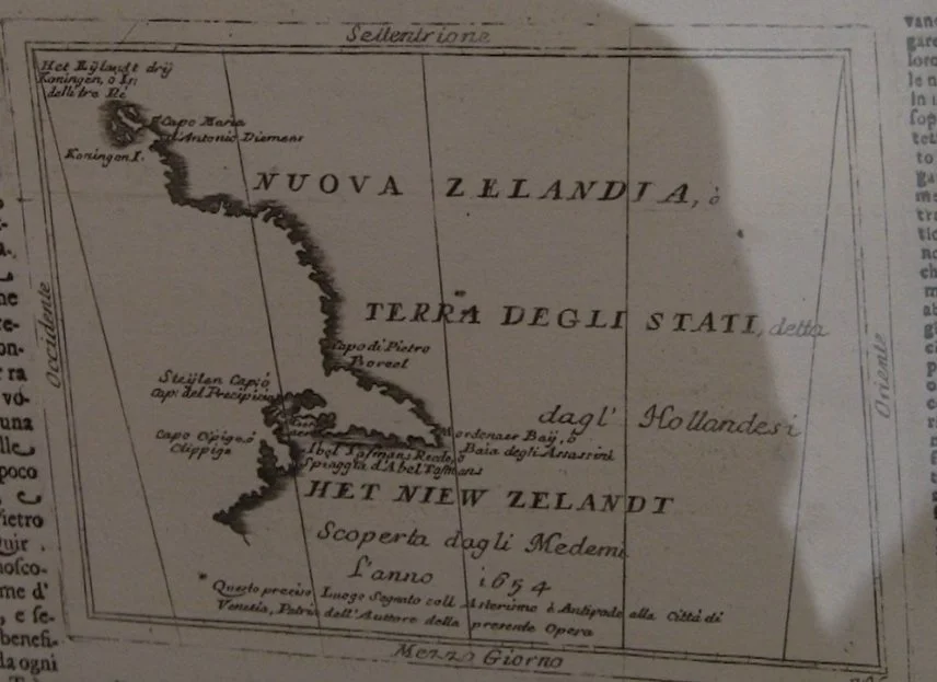 Early Dutch map of New Zealand.