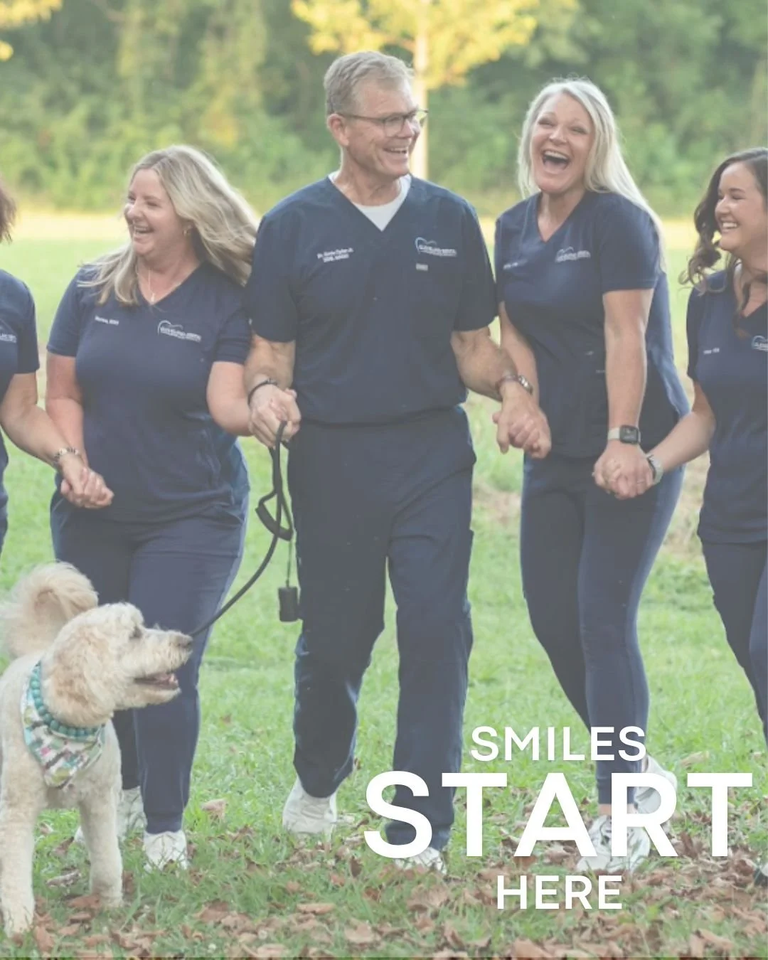 Smiles start with a great team&hellip; and a wagging tail 🐾
Wrapping up September with purpose, positivity, and Ollie by our side 😀💙